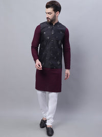 SOJANYA Kurta Kapas Tulen Bersulam Labuci Lelaki Dengan Kurta Churidar & Nehru