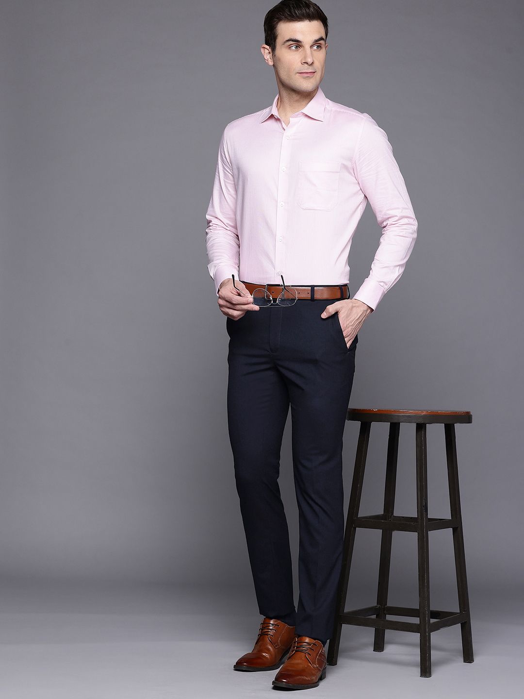 Raymond Men Slim Fit Formal Trousers
