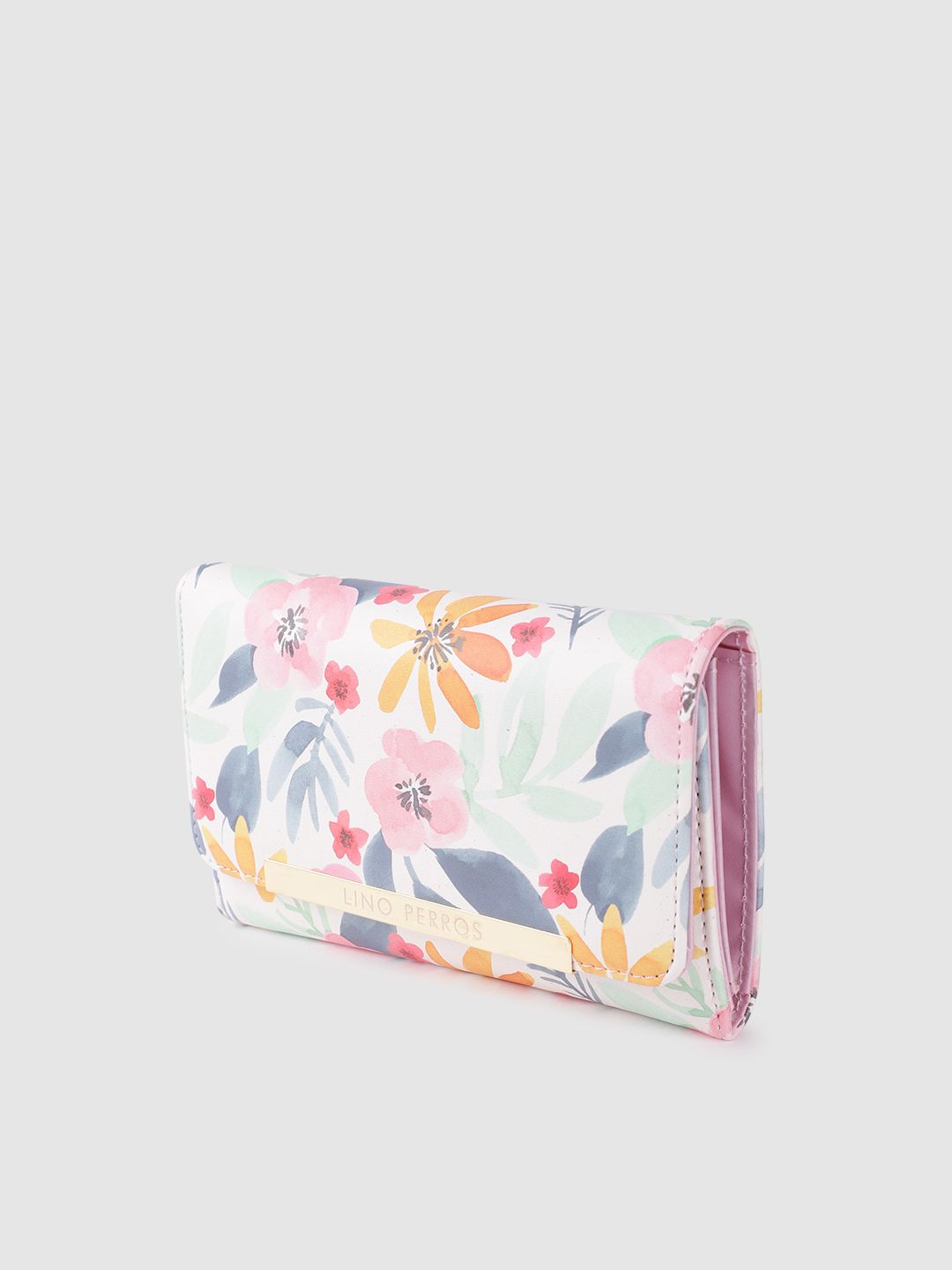 Lino Perros Women Floral Printed Three Fold Wallet