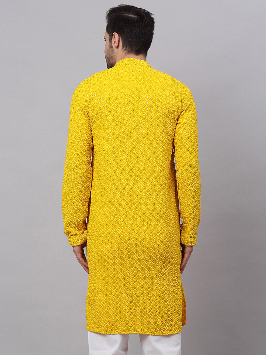 Jompers Men Ethnic Motifs Thread Work Kurta