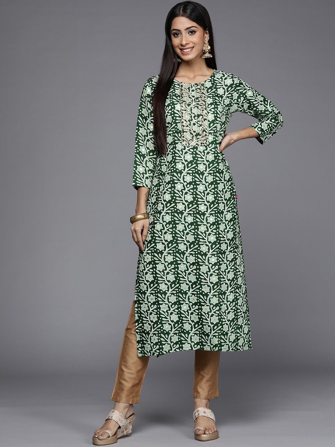 Varanga Embroidered Thread Work Kurta
