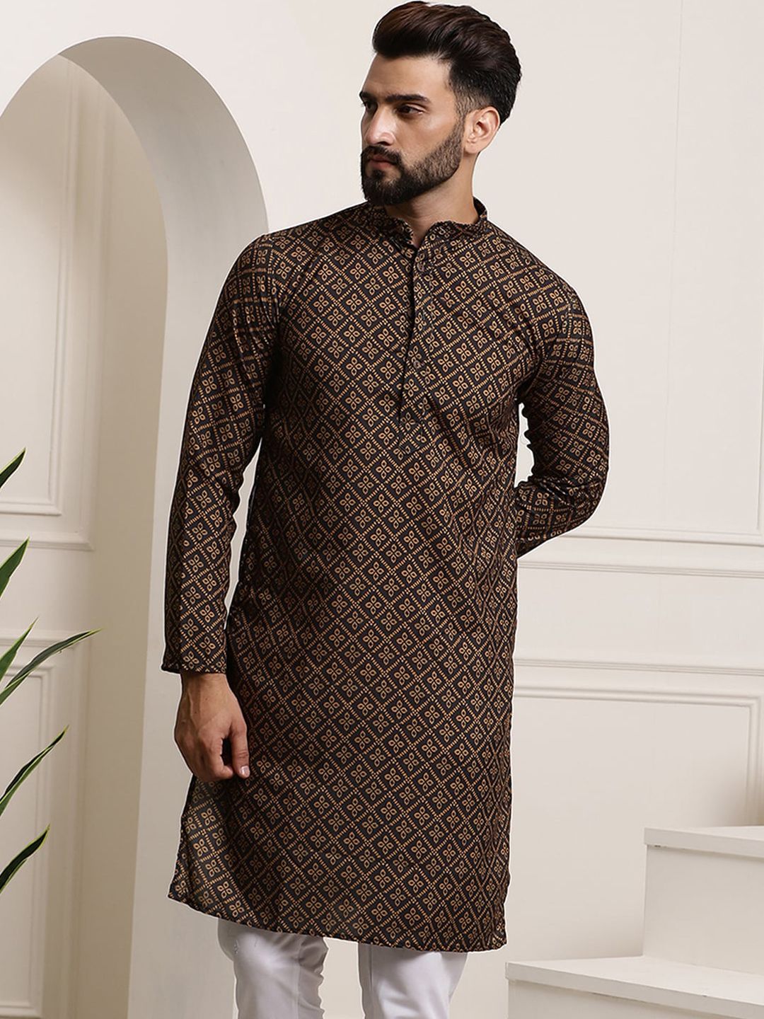 SOJANYA Ethnic Motifs Printed Pure Cotton Kurta