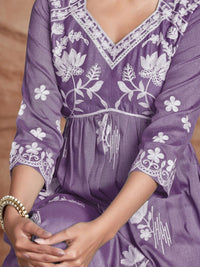 KALINI Women Chikankari Embroidery Kurta