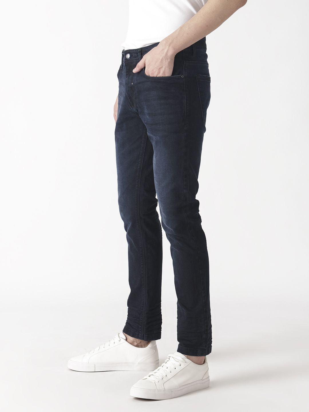 RARE RABBIT Men Macher Mid-Risee Slim Fit Jeans