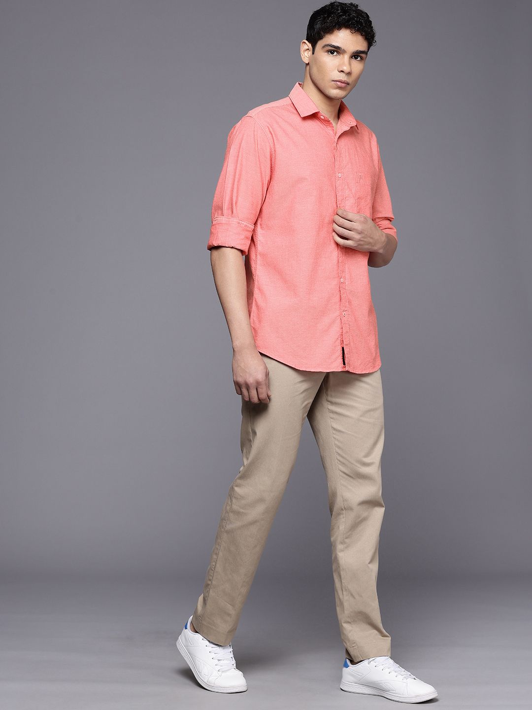 Raymond Pure Cotton Slim Fit Casual Shirt