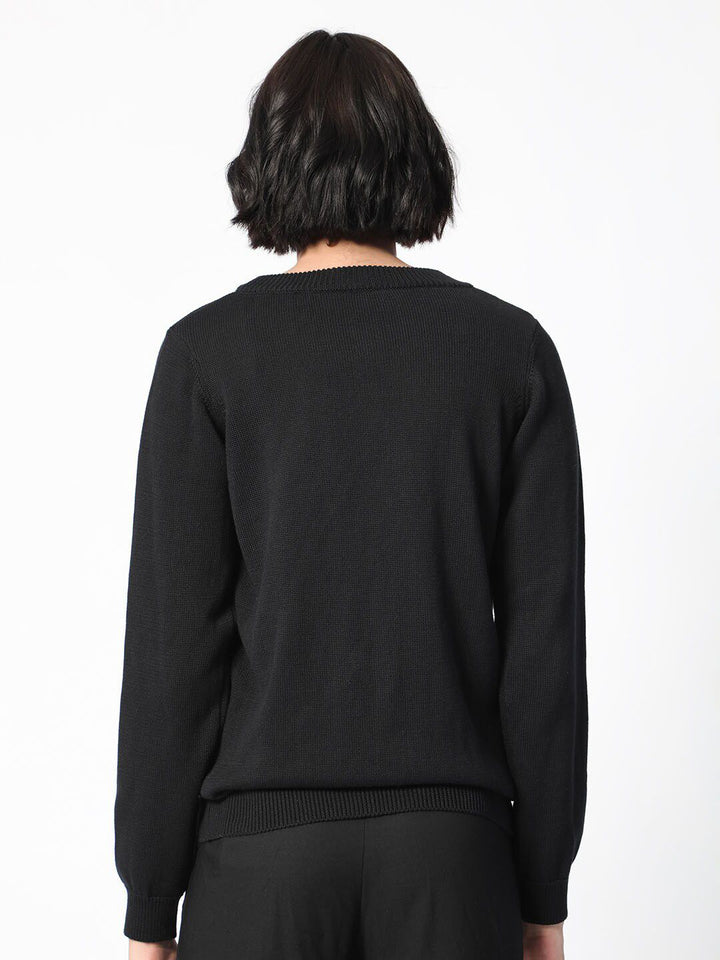RAREISM JUNICH Embellished Round Neck Pullover