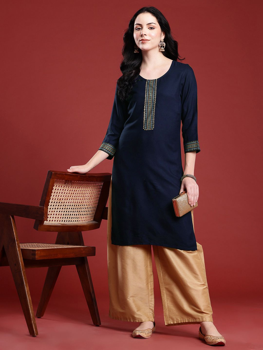 Anouk Gotta Patti Straight Kurta