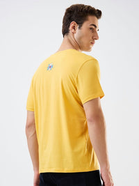 SPYKAR Men Graphic Printed Round Neck Cotton Slim Fit T-shirt