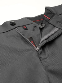 Raymond Men Textured Slim Fit Trousers
