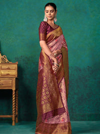 KALINI Ethnic Motifs Woven Design Zari Paithani Saree