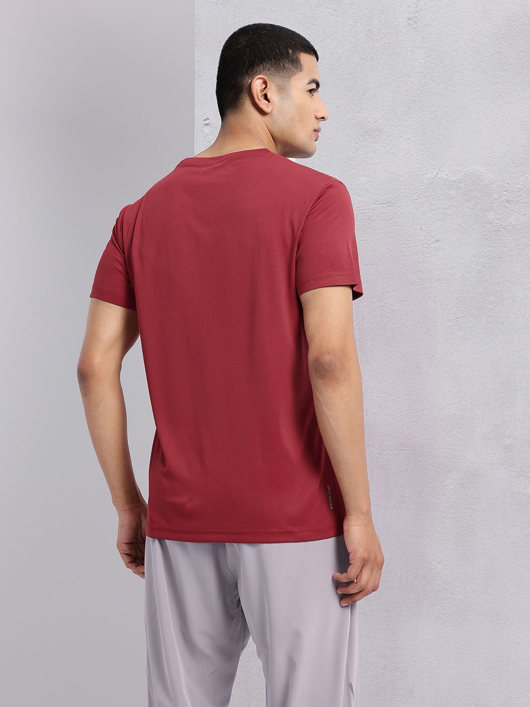 HRX by Hrithik Roshan Typography Print Rapid-Dry Training T-shirt