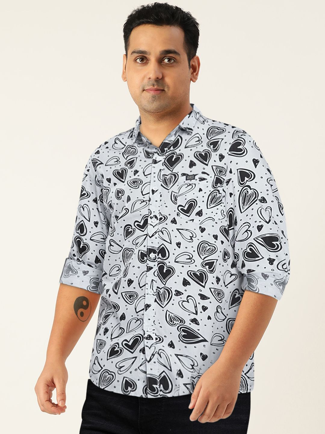 The Indian Garage Co Smart Slim Fit Opaque Printed Casual Shirt