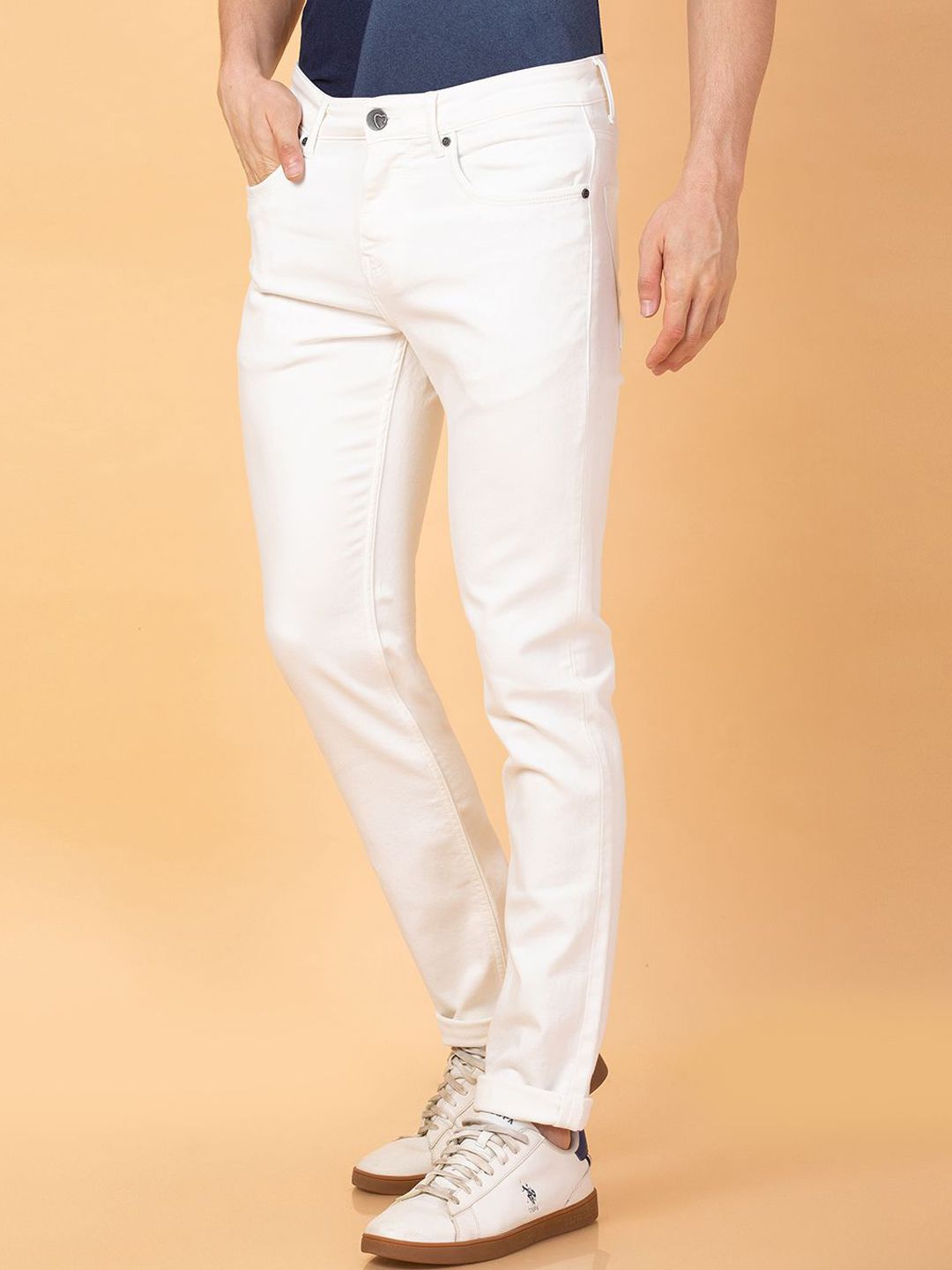 Being Human Men Slim Fit Low Distress Jeans