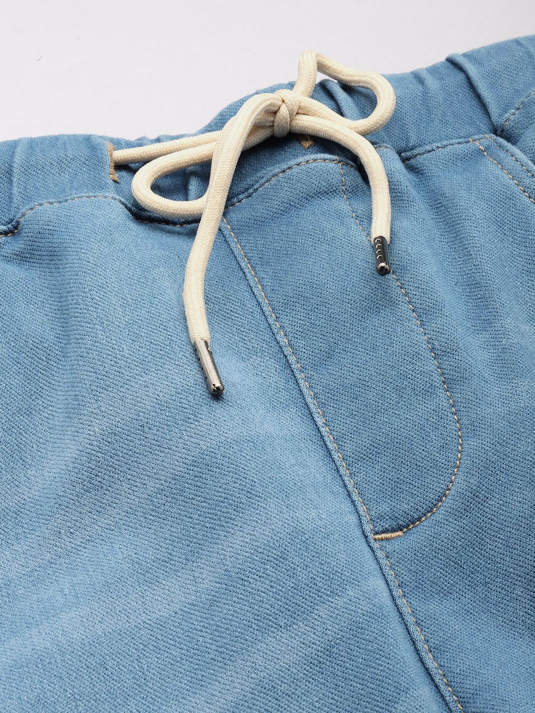 The Indian Garage Co Men Light Fade Stretchable Cargo Jeans
