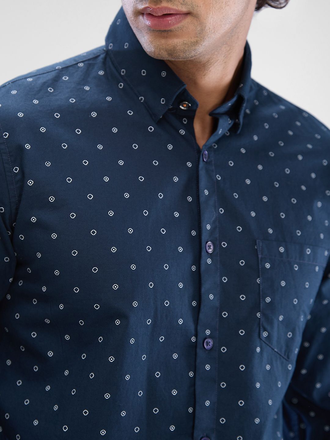 SPYKAR Men Slim Fit Opaque Printed Casual Shirt