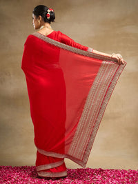 kasee Saree Sutera Tulen Bersulam Padat
