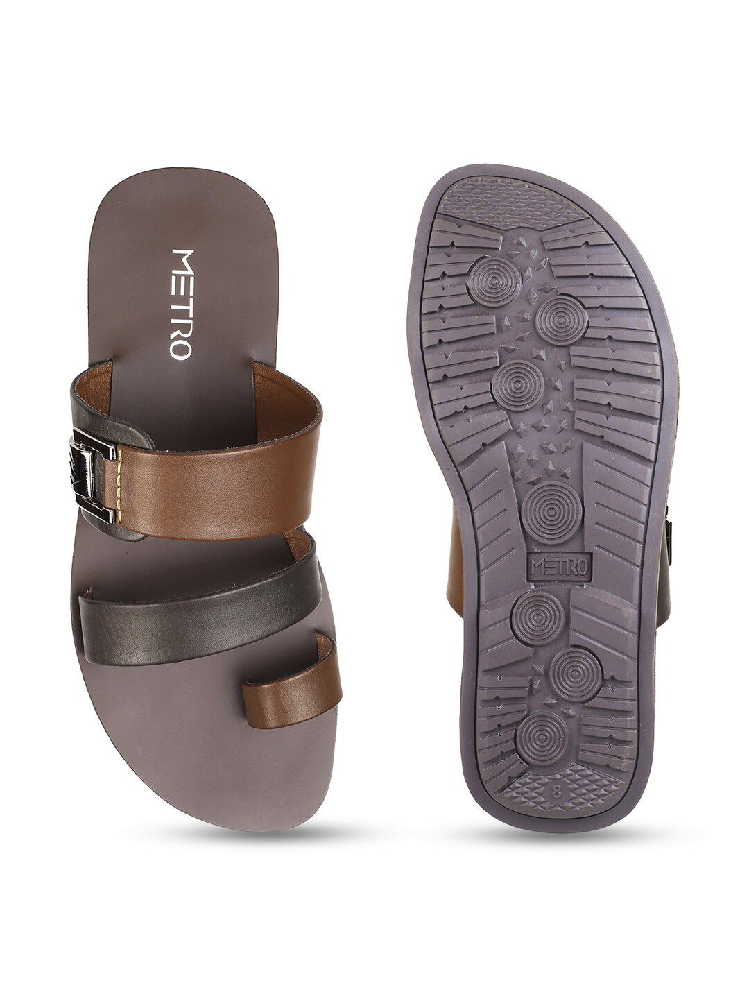 Metro Men Leather Comfort Sandals