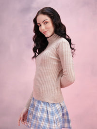 DressBerry Women Ribbed Acrylic Pullover