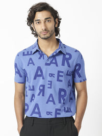 RARE RABBIT Men Rings-4 Slim Fit Solid Polo Collar T-Shirt