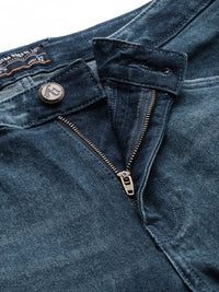 The Indian Garage Co Men Bootcut Mildly Distressed Light Fade Stretchable Jeans