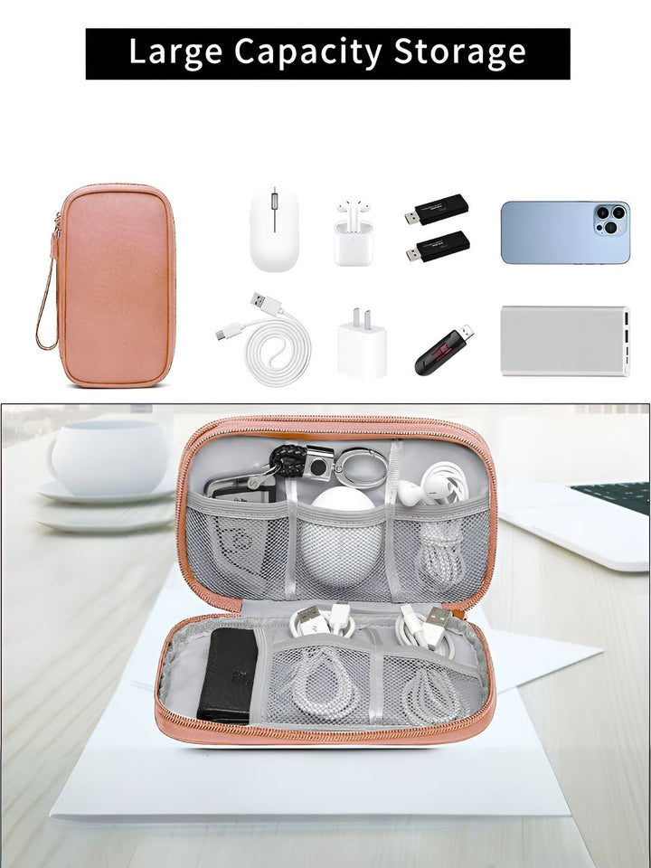 Cortina Peach Water Resistant Pouch Electronics Accessories Organisers