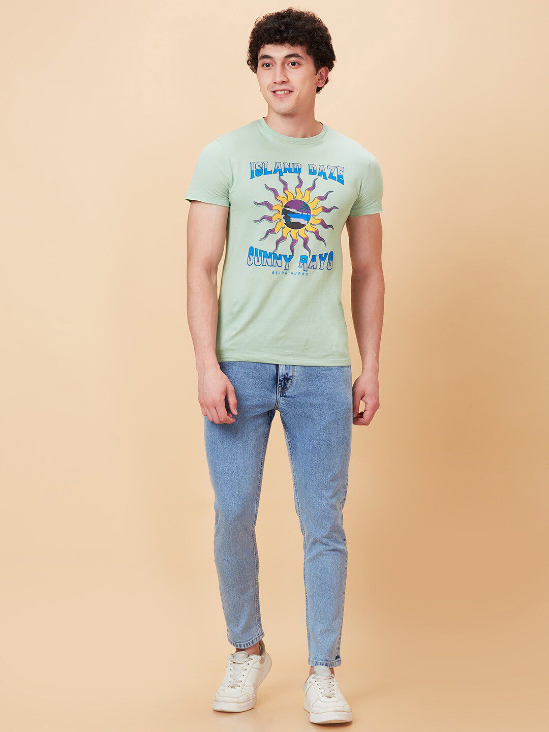 Being Human Men Heavy Fade Clean Look Stretchable Jeans