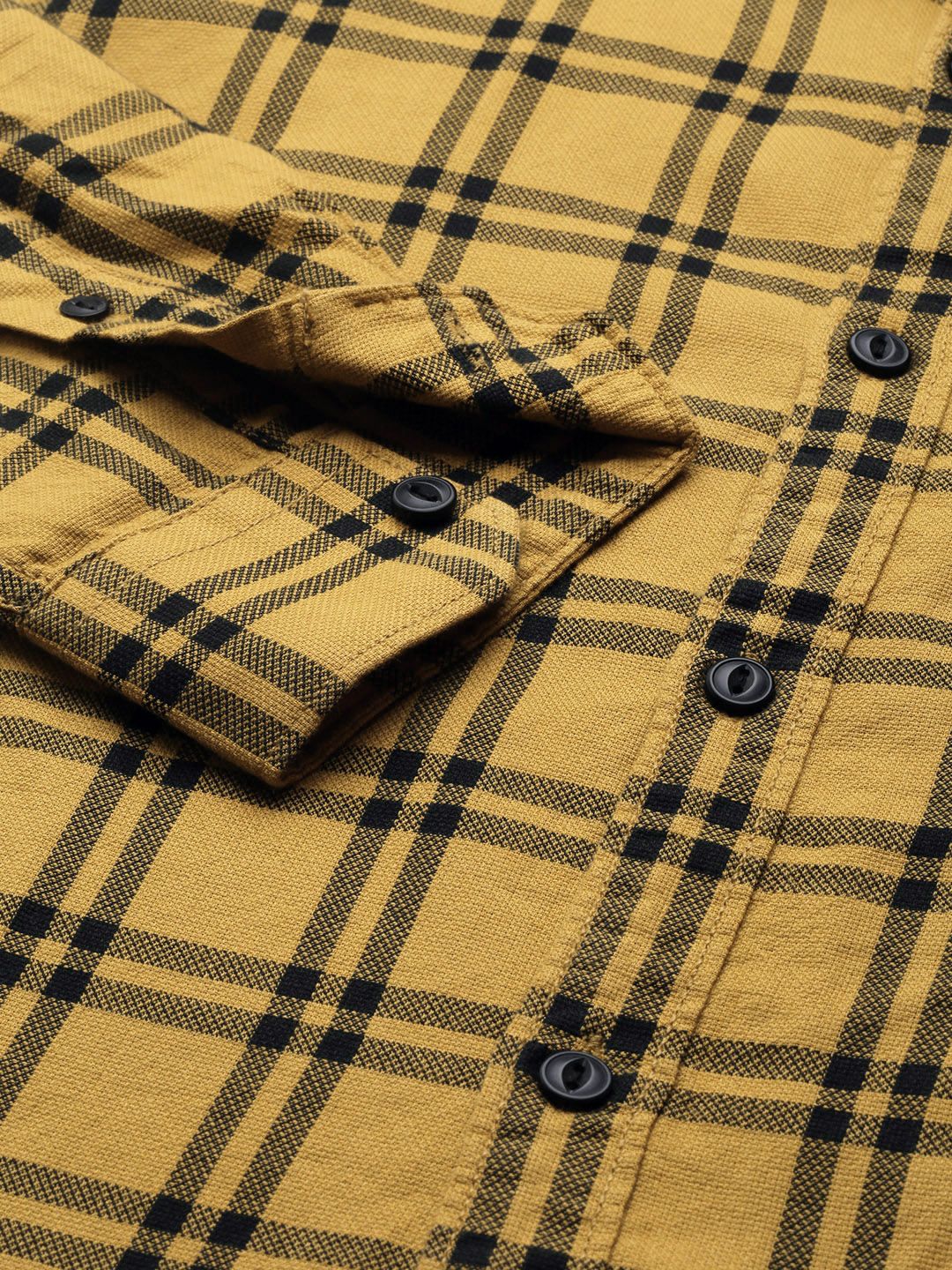 SPYKAR Pure Cotton Slim Fit Checked Casual Shirt