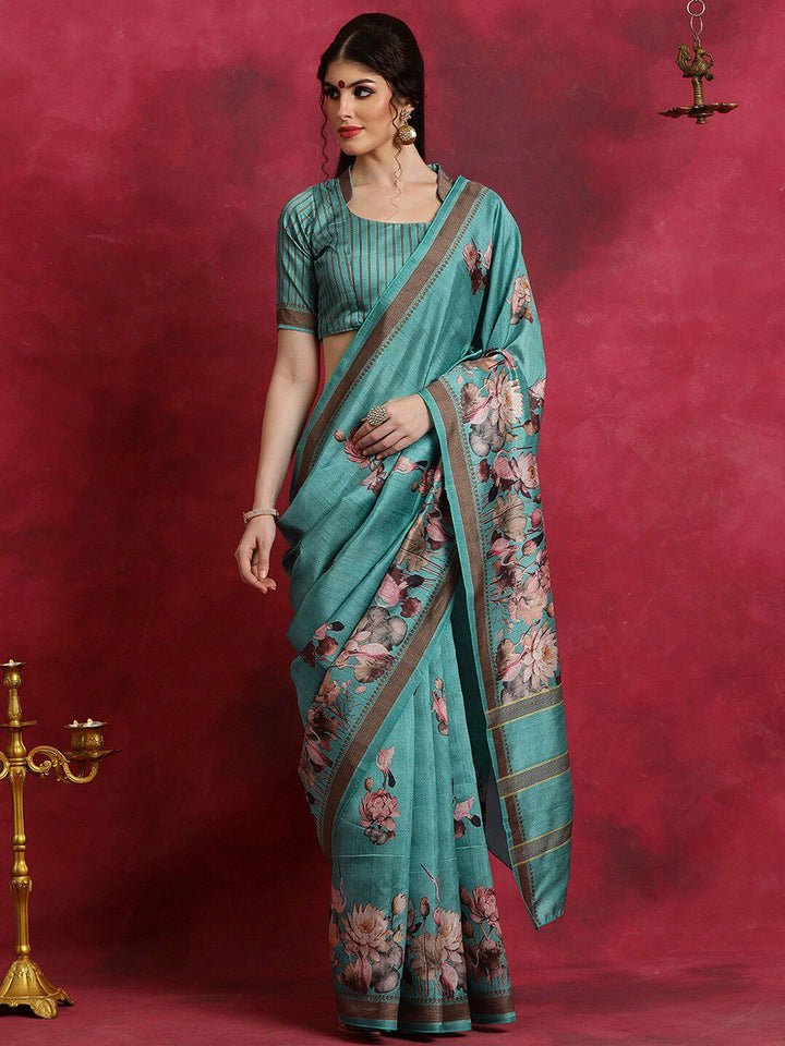 Saree mall Floral Printed Bagh Sarees