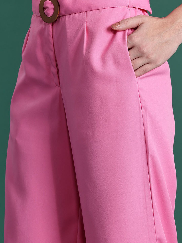 DressBerry Lapel Collar Blazer-Style Co-ords