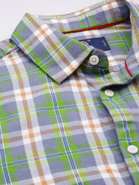 Being Human Pure Cotton Slim Fit Checked Casual Shirt