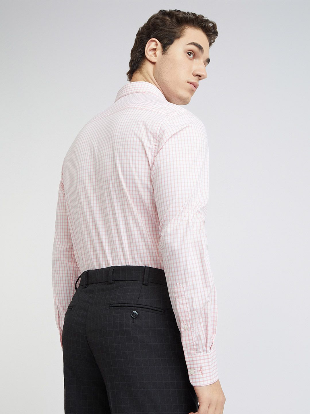 Park Avenue Slim Fit Checked Pure Cotton Formal Shirt