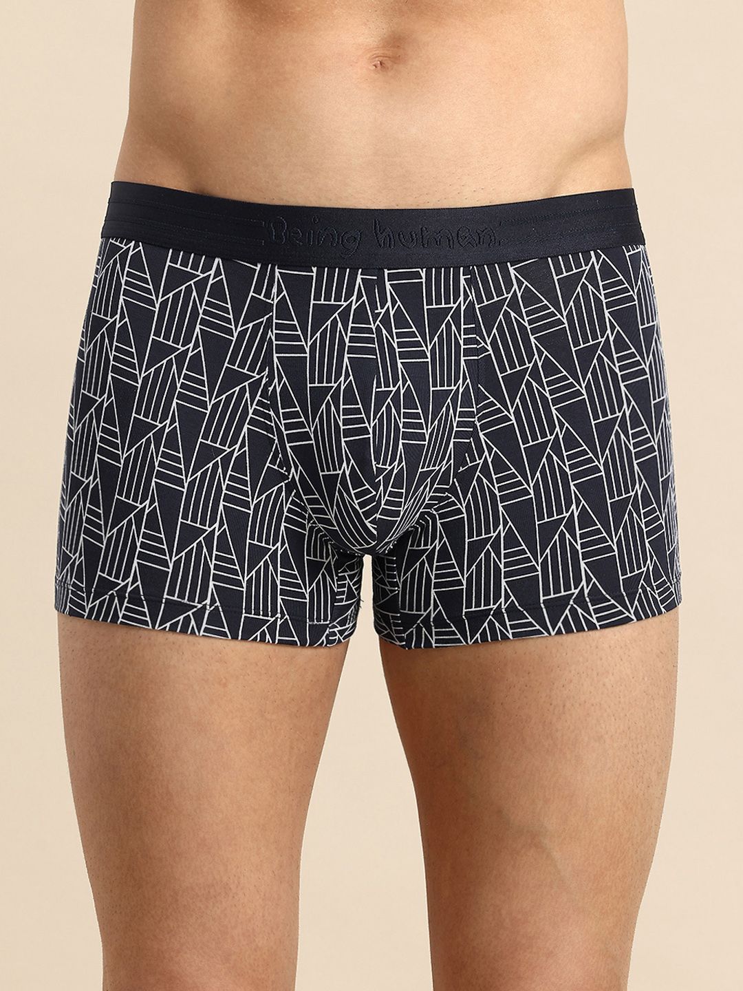 Being Human Printed Mid Rise Basic Trunks