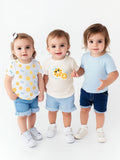 Nauti Nati Girls Pack of 3 Graphic Printed Cotton Antimicrobial T-shirts