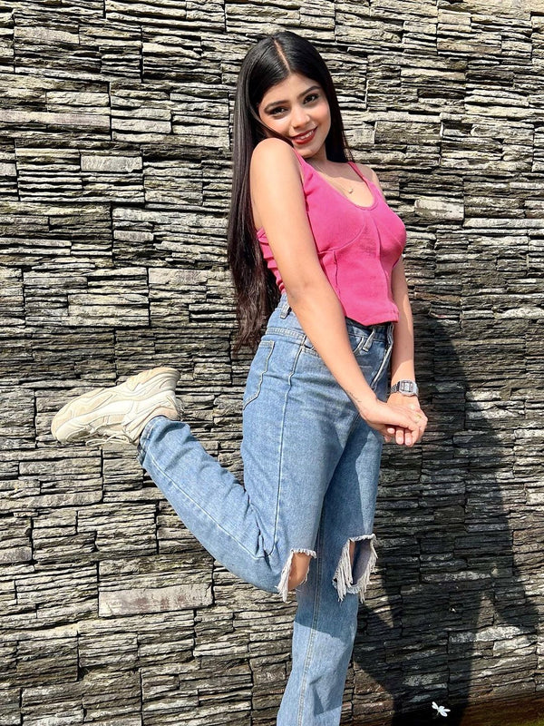STREET 9 Corset Crop Top