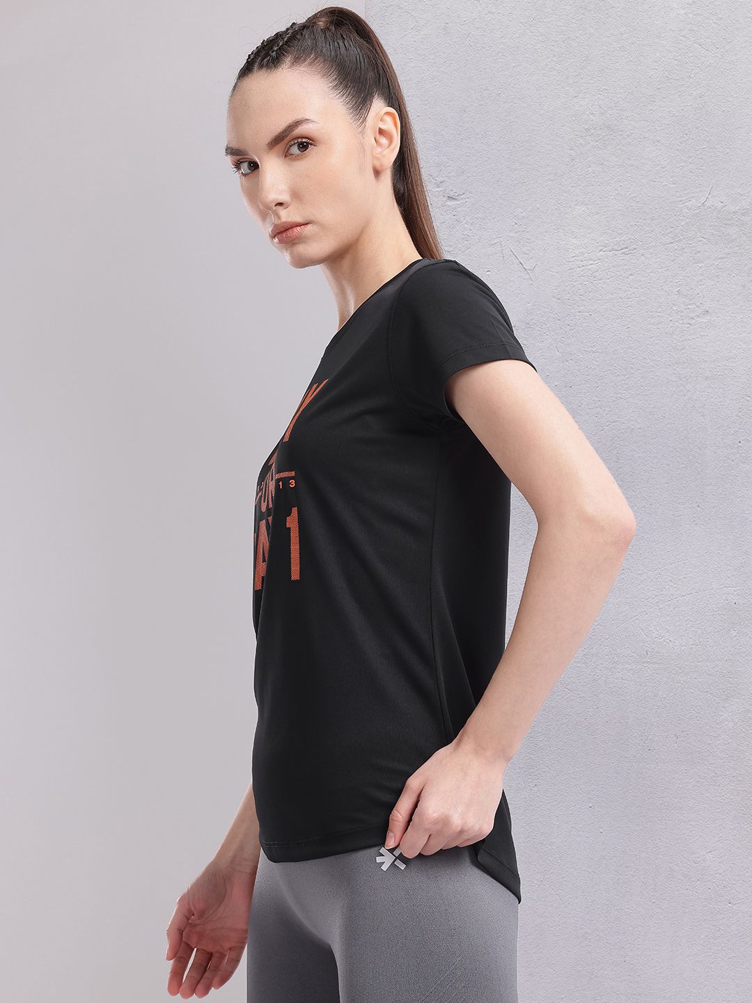HRX by Hrithik Roshan Women Printed Rapid-Dry Training T-shirt