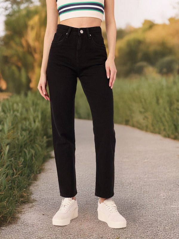 DressBerry Women Soft Edge High-Rise Jeans