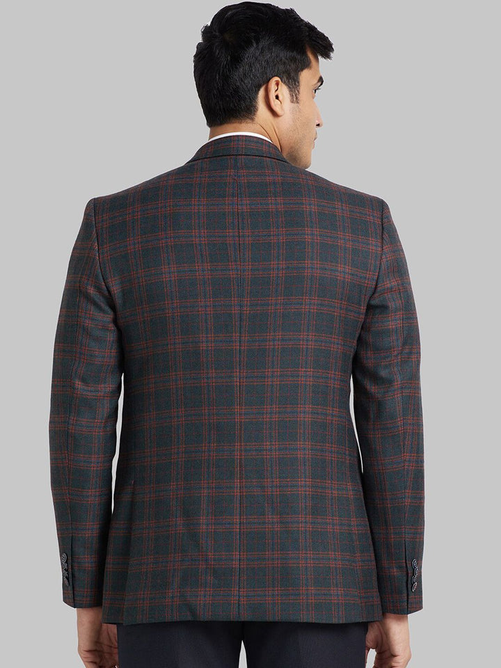 Raymond Checked Single Breasted Formal Blazer