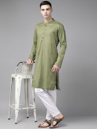 See Designs Men Ethnic Motifs Printed Pure Cotton Kurta With Pyjamas