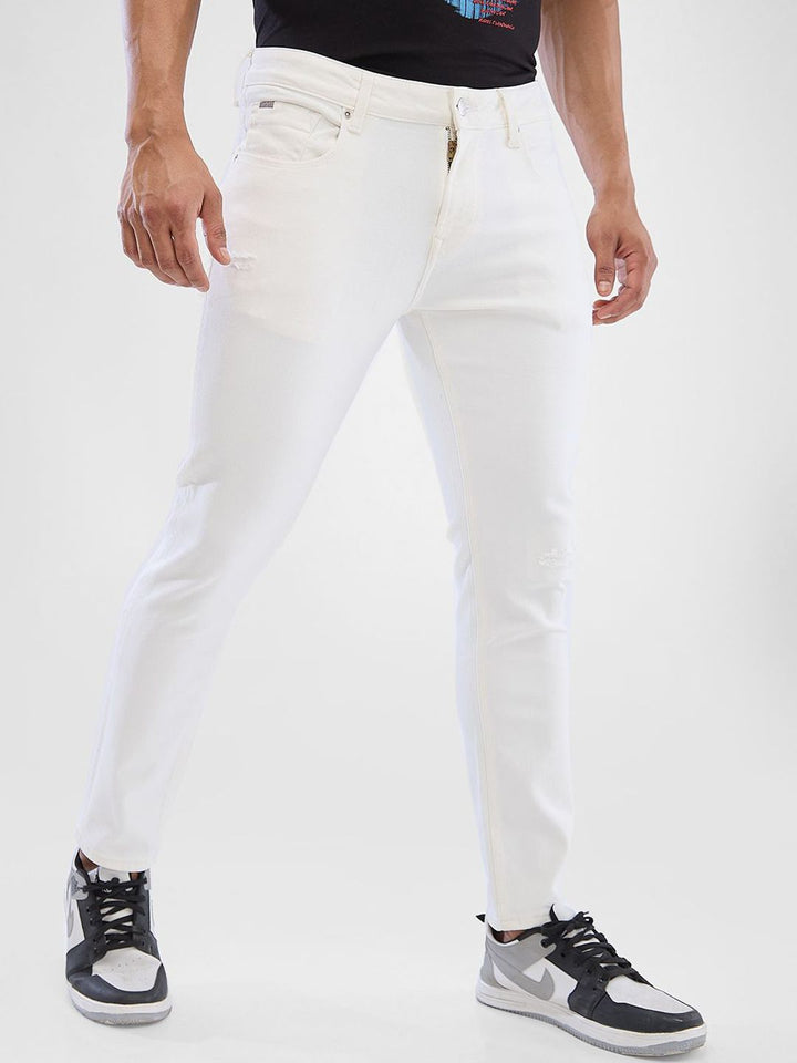 SPYKAR Men Slim Fit Low-Rise Clean Look No Fade Stretchable Jeans