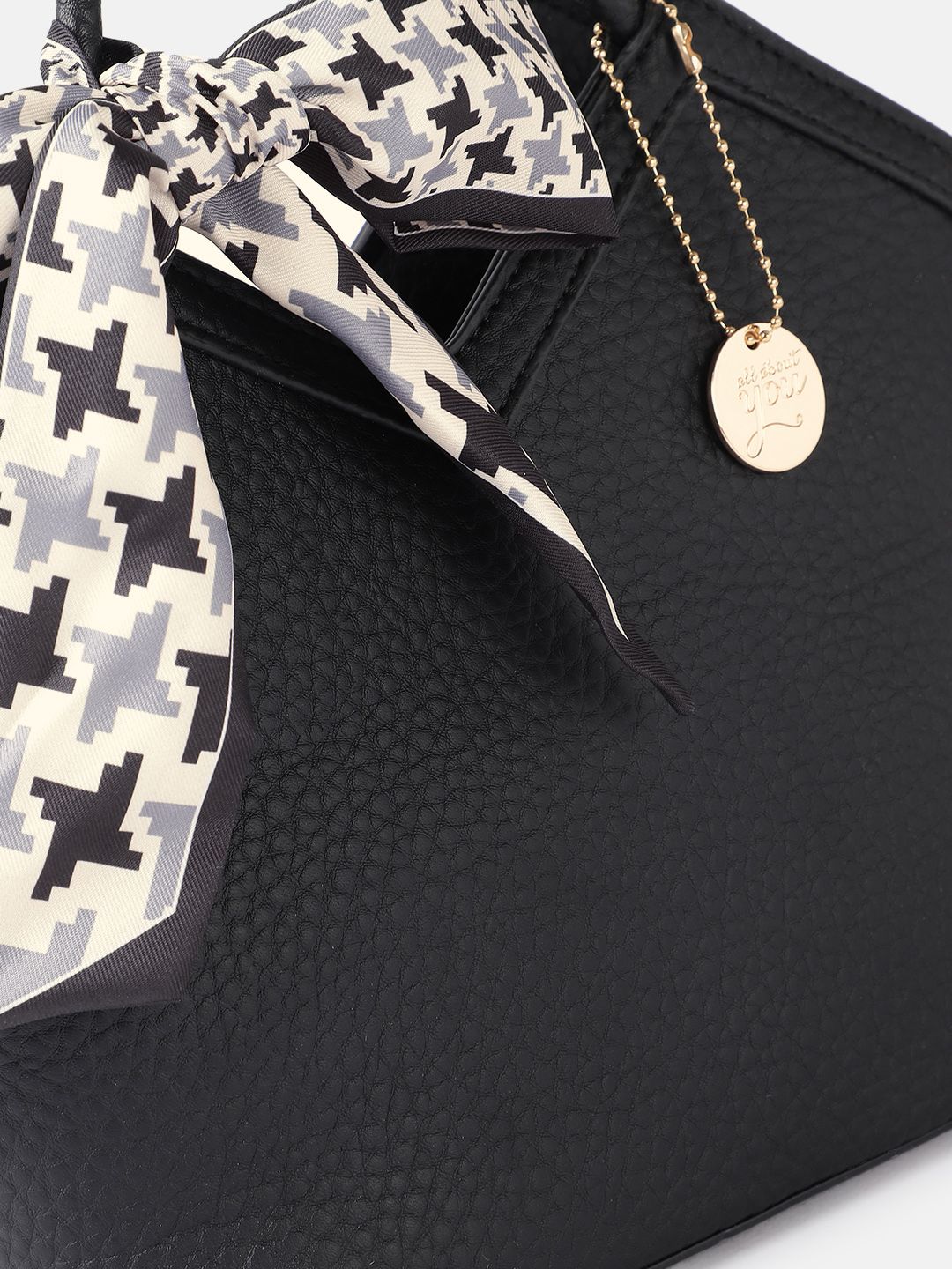 all about you Structured Handheld Bag with Bow Detail