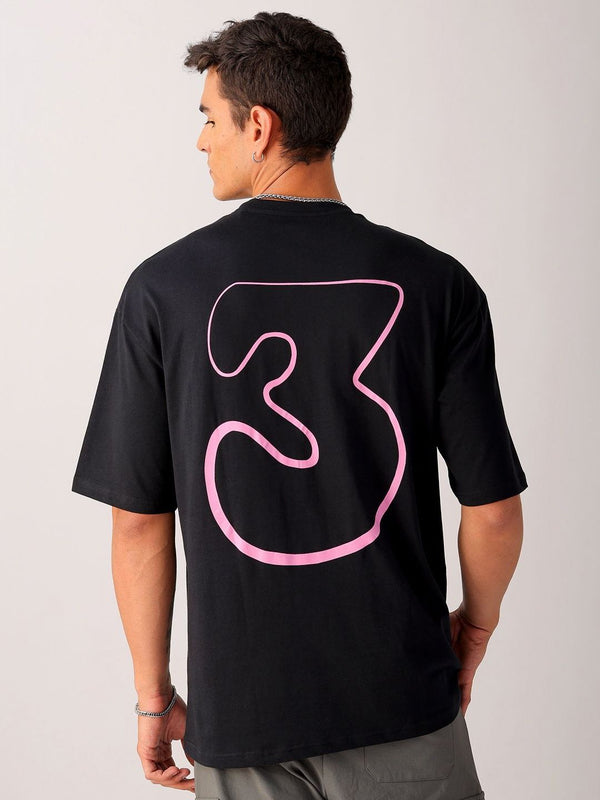 The Indian Garage Co Men Back Printed Oversized Round Neck T-shirt