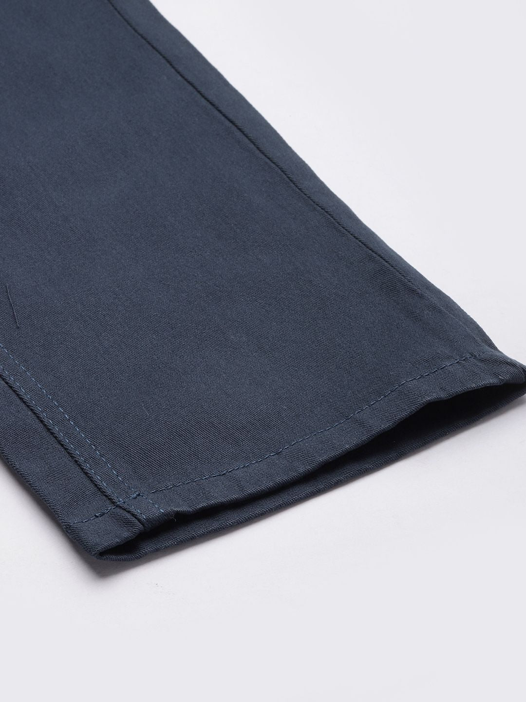 The Indian Garage Co Men Navy Blue Slim Fit Chinos