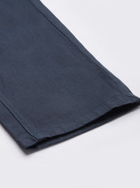 The Indian Garage Co Men Navy Blue Slim Fit Chinos