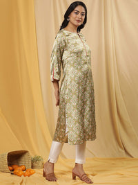 W Ethnic Motifs Printed Regular Kurta with Trouser