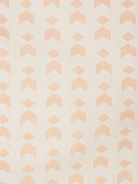 Myntra Elegant Homes Orange Geometric Polycotton 300 TC Dilengkapi Cadar King Halus dengan 2 Sarung Bantal-98 x 87 inci