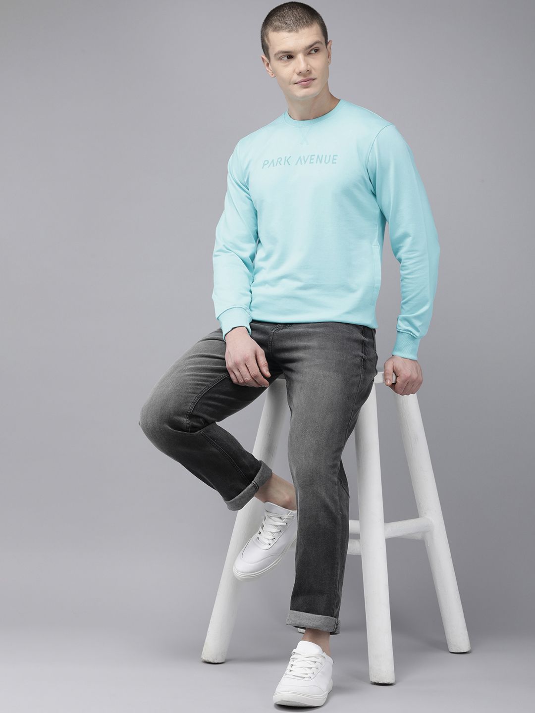 Park Avenue Brand Logo Printed Sweatshirt