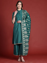 Anouk Ethnic Printed Kurta Set With Dupatta