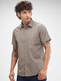 SPYKAR Men Micro Ditsy Printed Spread Collar Slim Fit Casual Shirt