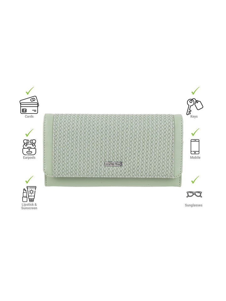 Mochi Textured Two Fold Wallet