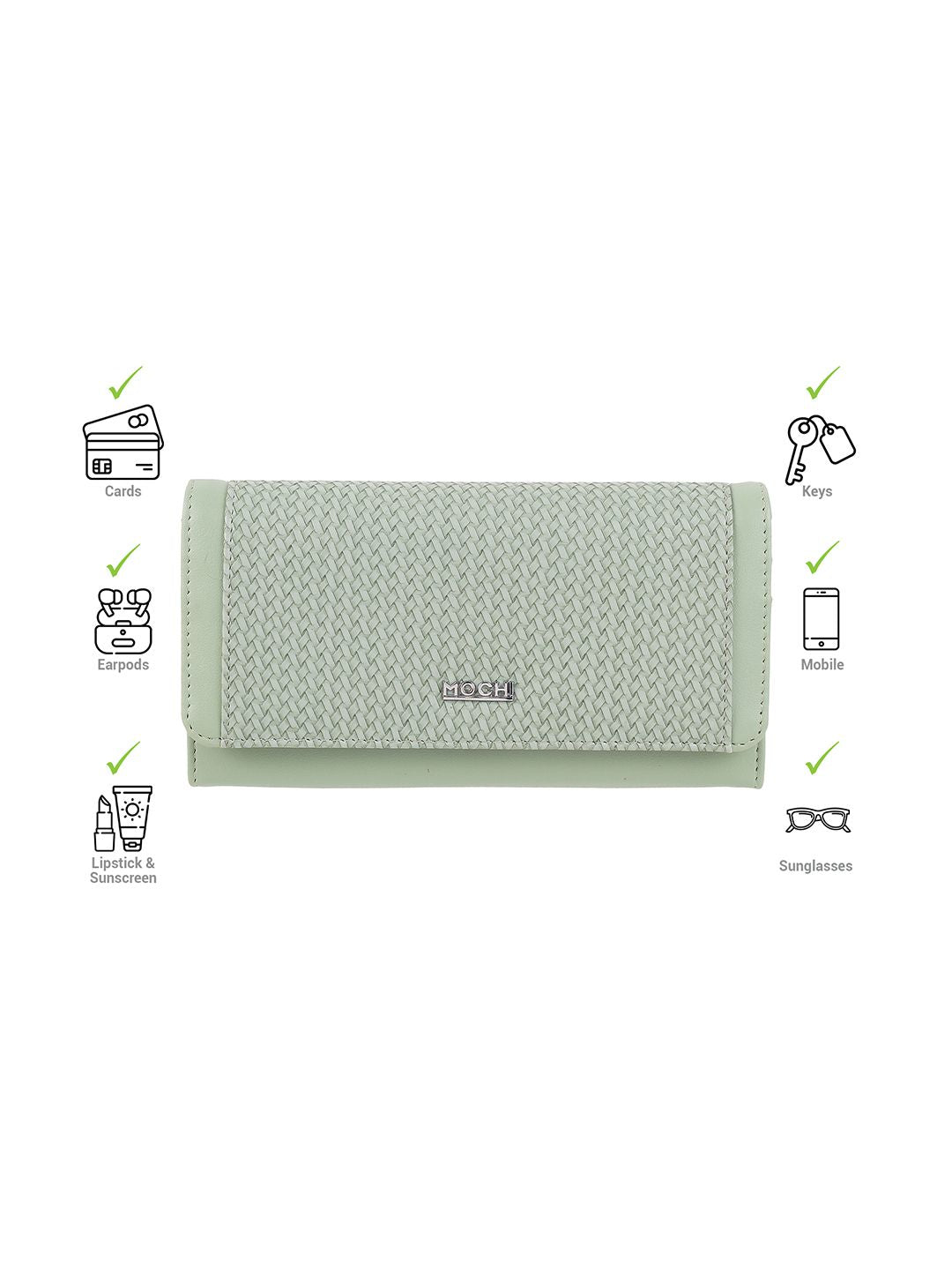 Mochi Textured Two Fold Wallet
